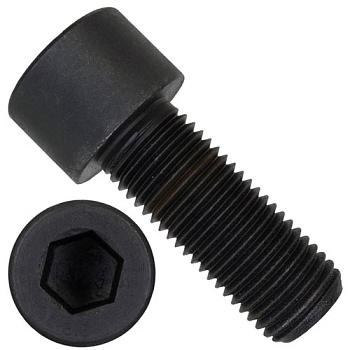 Винт М8х1х12 с цилиндрической головкой и внутренним шестигранником DIN 912 (ISO 12474) класс прочности 8.8